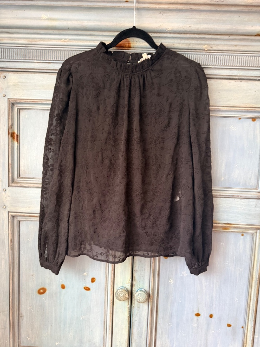 Sezane Valentin Blouse in Black Size 44 - Picture 4 of 10